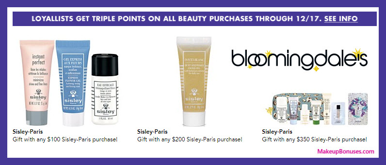 Receive a free 4-pc gift with your $200 Sisley Paris purchase