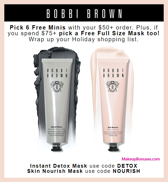 Receive a free 7-pc gift with your $75 Bobbi Brown purchase