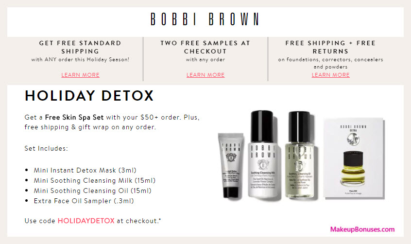 Receive a free 4-pc gift with $50 Bobbi Brown purchase