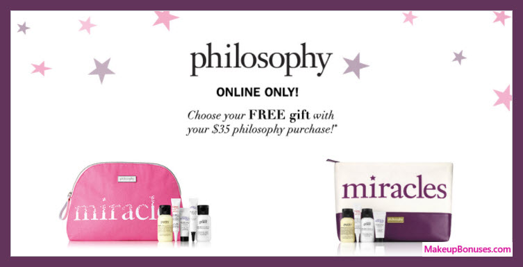 Receive your choice of 5-pc gift with $35 Philosophy purchase