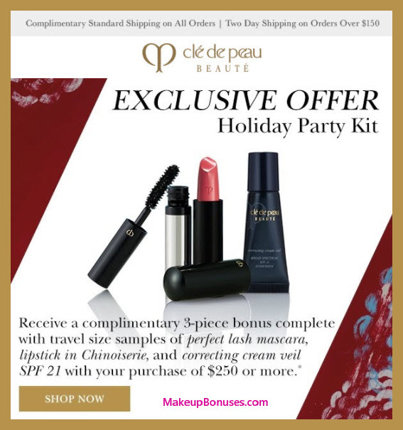 Receive a free 3-pc gift with your $250 Clé de Peau Beauté purchase