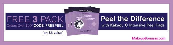 Receive a free 3-pc gift with your $50 DERMAdoctor purchase