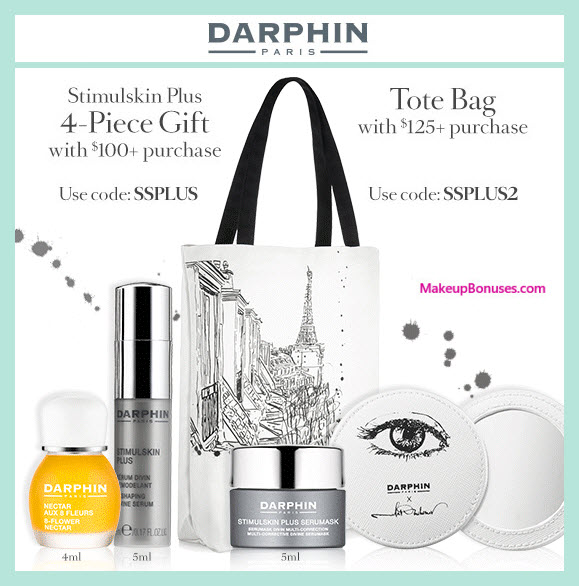Receive a free 4-pc gift with your $100 Darphin purchase