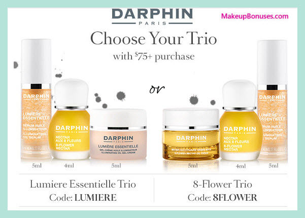 Receive your choice of 3-pc gift with your $75 Darphin purchase