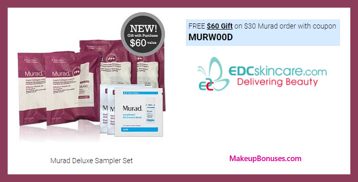 Receive a free 4-pc gift with your $30 Murad purchase