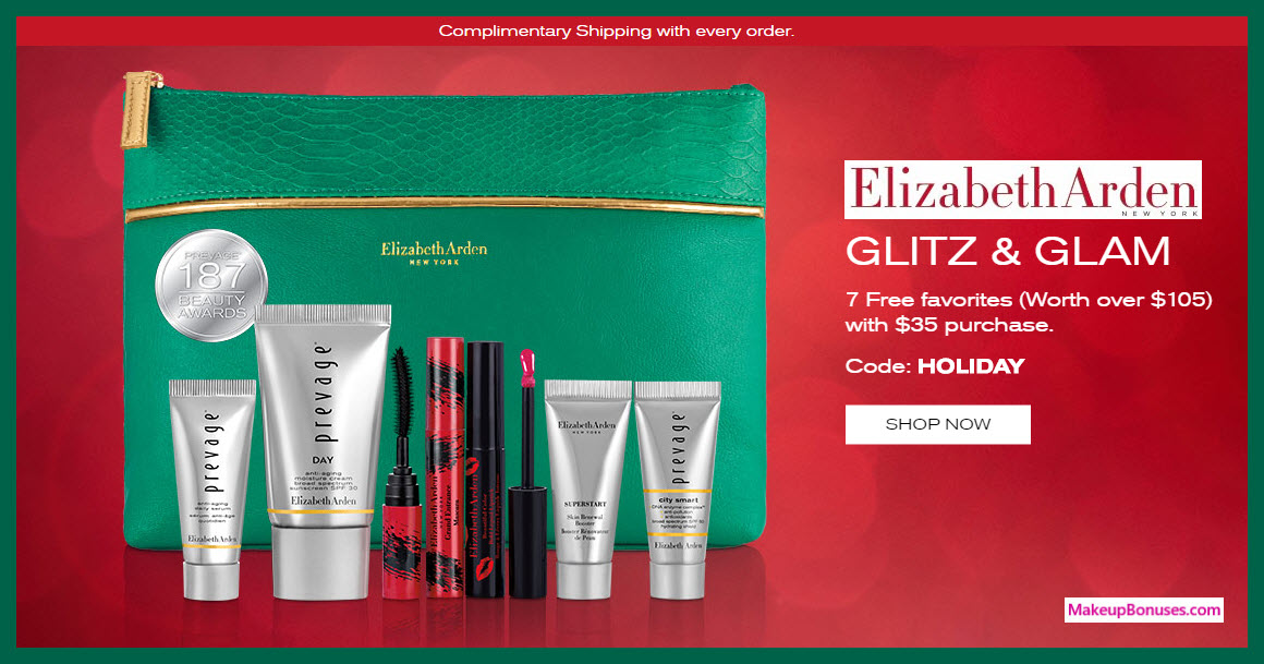Receive a free 7-pc gift with your $35 Elizabeth Arden purchase