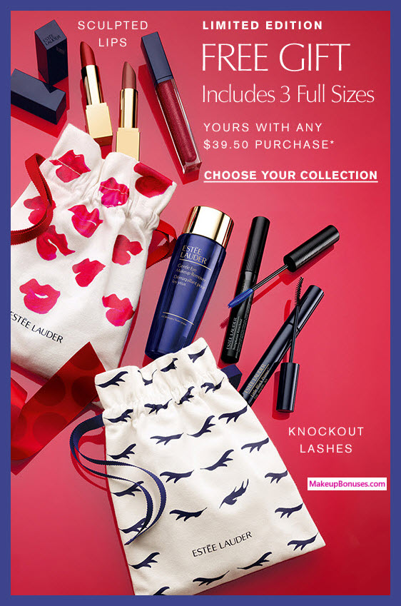 Receive your choice of 4-pc gift with $39.5 Estée Lauder purchase