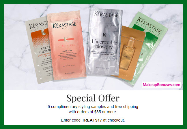 Receive a free 5-pc gift with your $85 Kérastase purchase