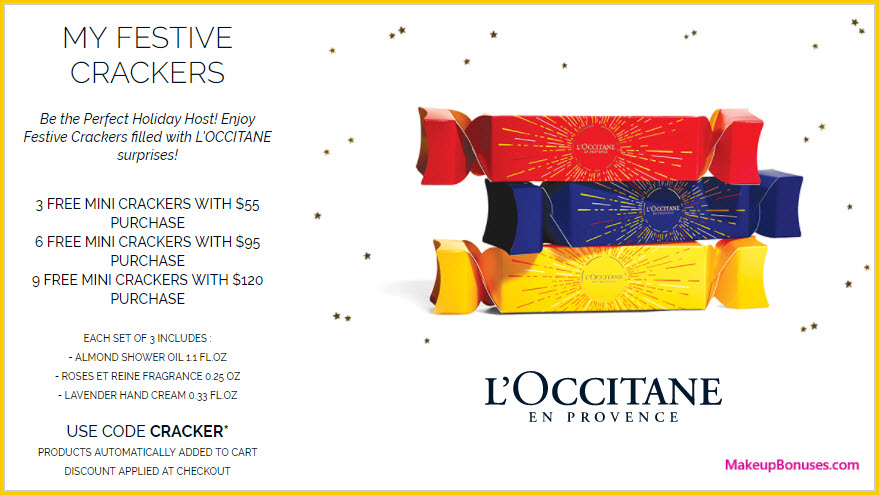 Receive a free 3-pc gift with your $55 L'Occitane purchase