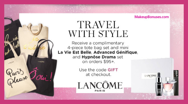 Receive a free 7-pc gift with your $95 Lancôme purchase