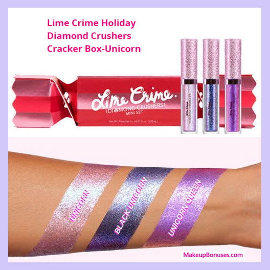 Lime Crime Holiday Diamond Crushers Cracker Box-Unicorn - MakeupBonuses.com