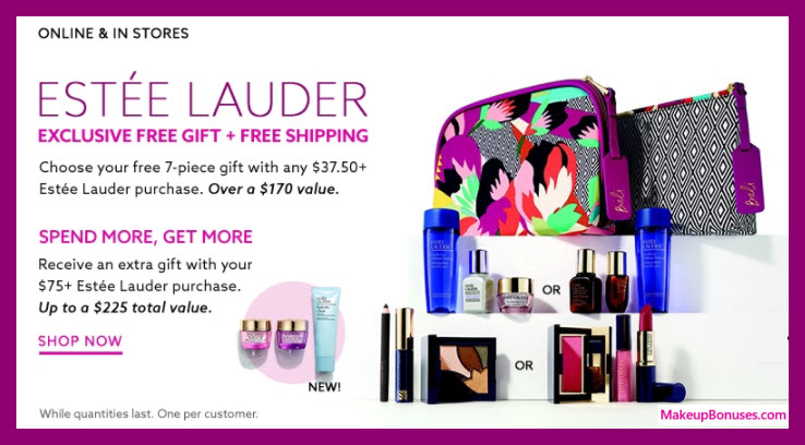 Receive a free 10-pc gift with $75 Estée Lauder purchase