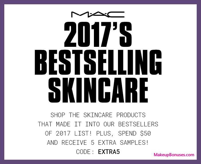 Receive a free 5-pc gift with $50 MAC Cosmetics purchase