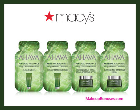 Receive a free 4-pc gift with your $35 AHAVA purchase