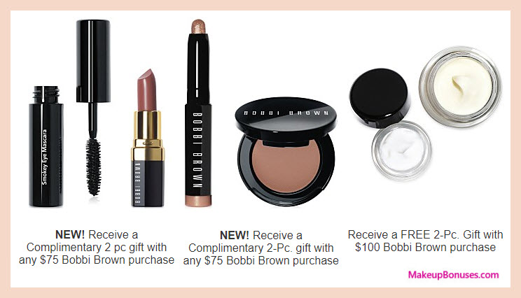 Receive a free 4-pc gift with your $75 Bobbi Brown purchase