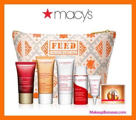 Receive a free 7-pc gift with $75 Clarins purchase