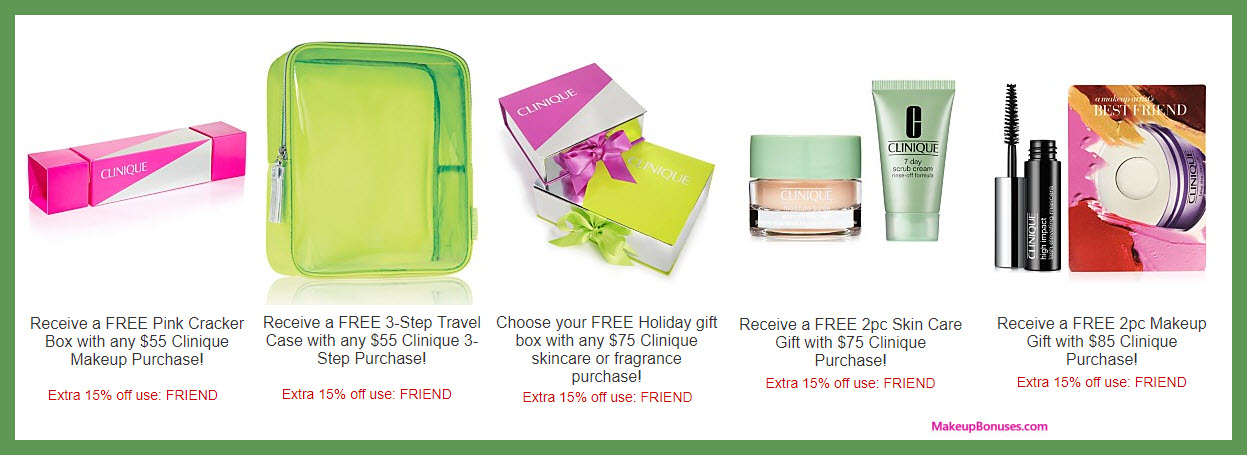 Receive a free 3-pc gift with your $75 Clinique purchase