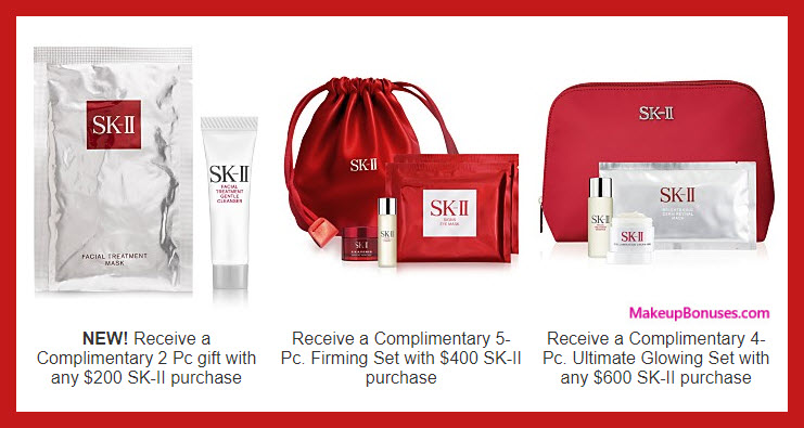 Receive a free 7-pc gift with your $400 SK-II purchase