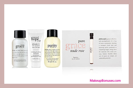 Receive a free 4-pc gift with your $60 philosophy purchase