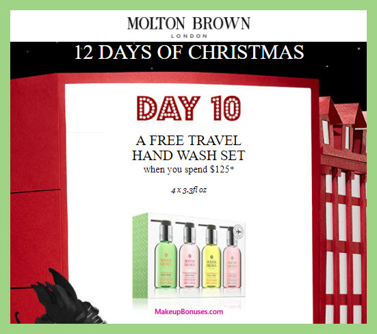 Receive a free 4-pc gift with your $125 Molton Brown purchase