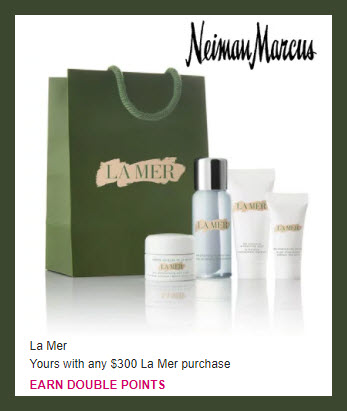 Receive a free 4-pc gift with your $300 La Mer purchase