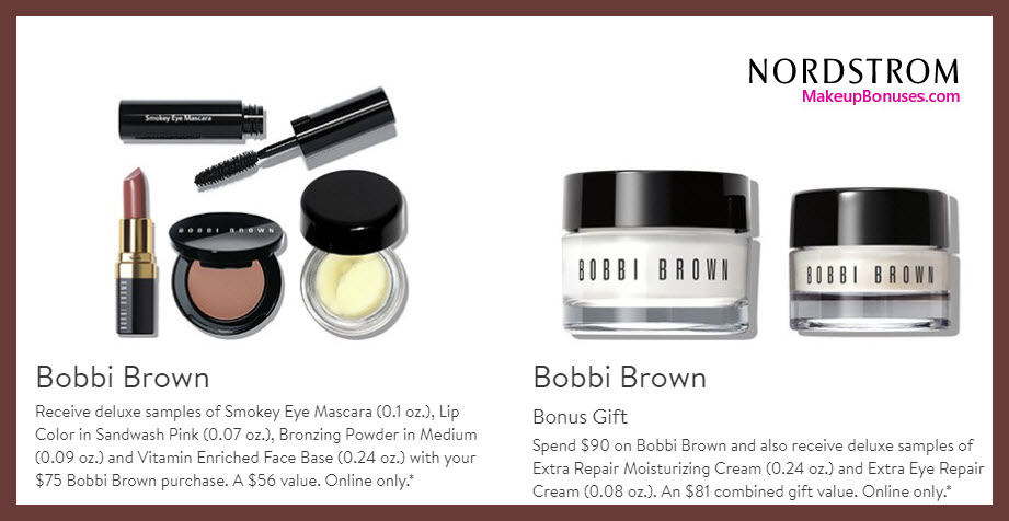 Receive a free 4-pc gift with $75 Bobbi Brown purchase