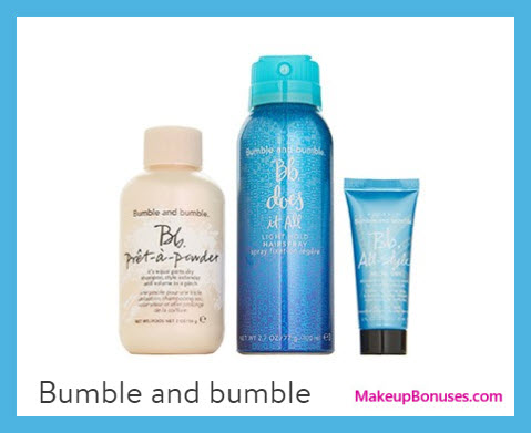 Receive a free 3-pc gift with your $48 Bumble and bumble purchase