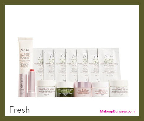 Receive a free 14-pc gift with your $100 Fresh purchase