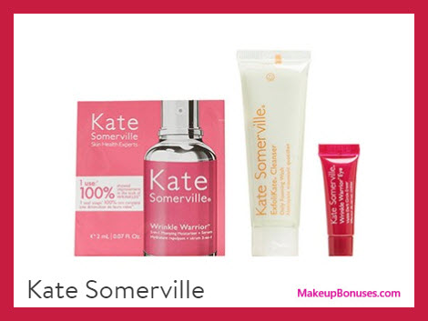 Receive a free 3-pc gift with your $120 Kate Somerville purchase