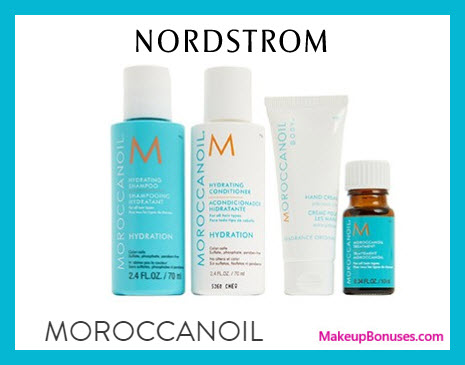 Receive a free 4-pc gift with $100 Moroccanoil purchase