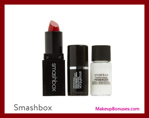 Receive a free 3-pc gift with your $50 Smashbox purchase