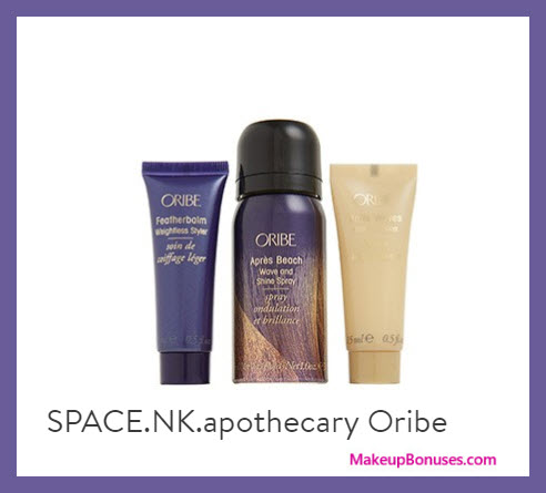 Receive a free 3-pc gift with your $100 SPACE.NK.apothecary Oribe purchase