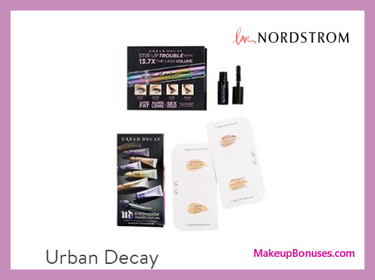 Receive a free 6-pc gift with your $50 Urban Decay purchase