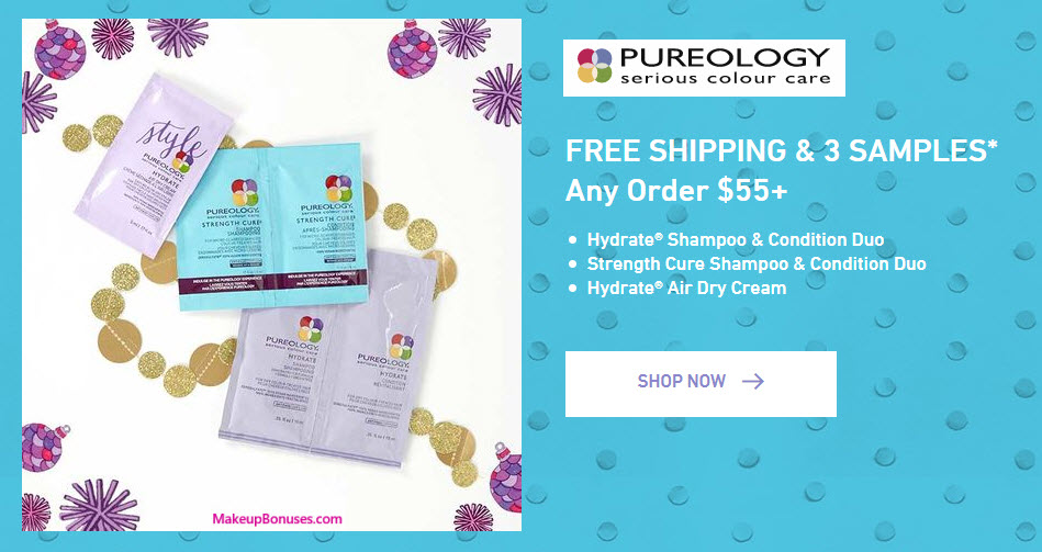 Receive a free 3-pc gift with your $55 Pureology purchase