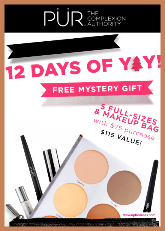 Receive a free 6-pc gift with your $75 PÜR purchase