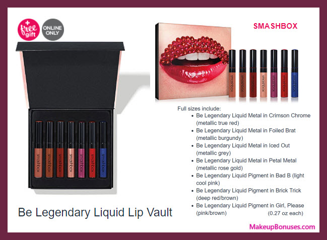 Be Legendary Liquid Lip Vault - MakeupBonuses.com