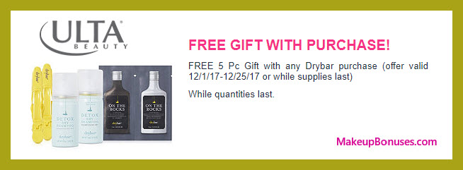 Receive a free 5-pc gift with your any purchase