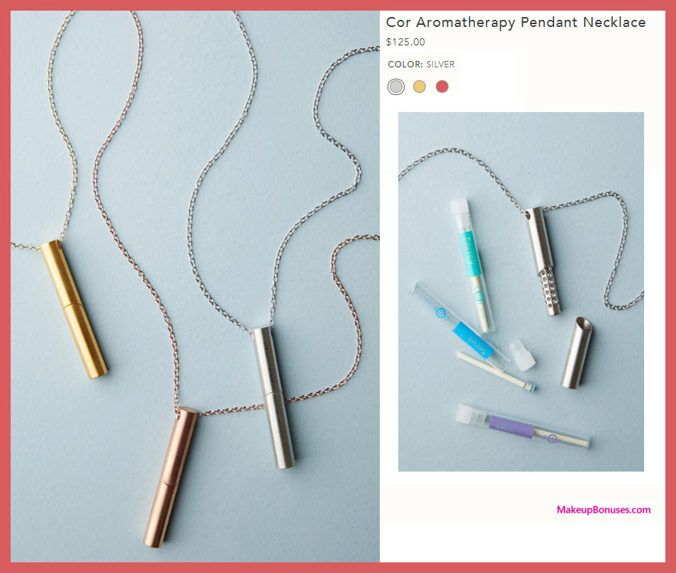 Cor Aromatherapy Pendant Necklace - MakeupBonuses.com