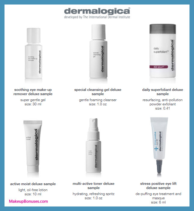 Receive your choice of 3-pc gift with your $100 Dermalogica purchase