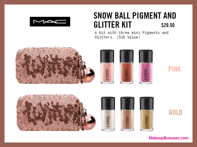 Snow Ball Pigment and Glitter Kit - MakeupBonuses.com