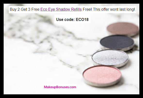 Receive a free 3-pc gift with 2 eyeshadow refills purchase