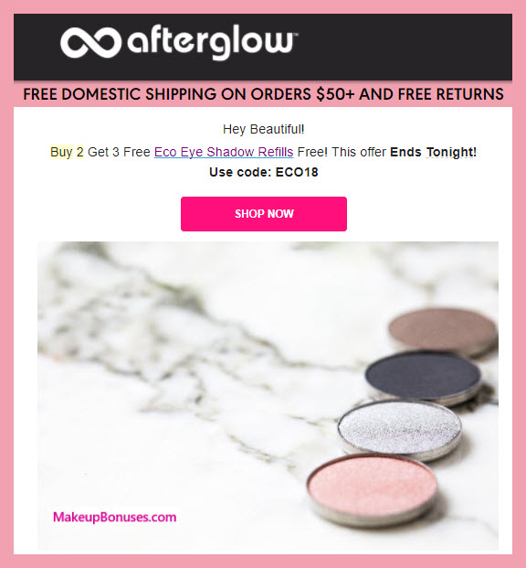 Receive a free 3-pc gift with 2 Eco Eye Shadow Refills purchase