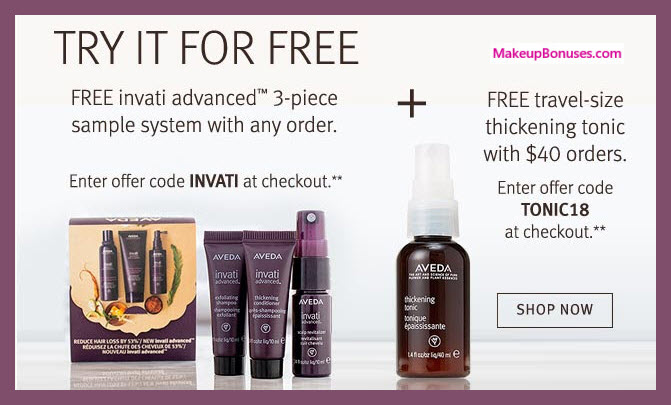 Receive a free 3-pc gift with any purchase