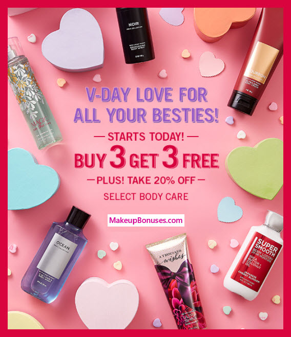 Receive a free 3-pc gift with 3 Body Care purchase