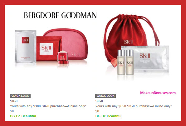 Receive a free 7-pc gift with $650 SK-II purchase