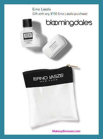 Receive a free 3-pc gift with $150 Erno Laszlo purchase