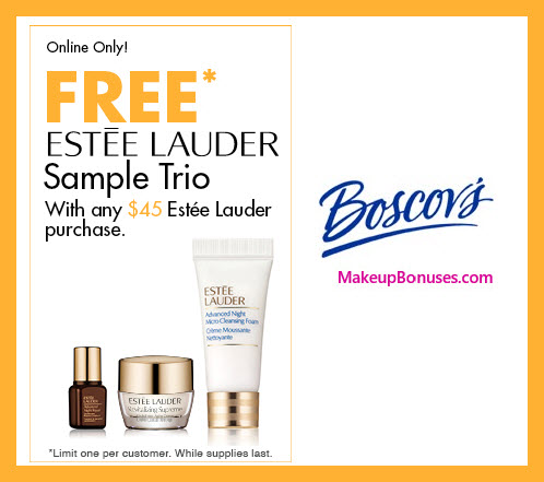 Receive a free 3-pc gift with $45 Estée Lauder purchase