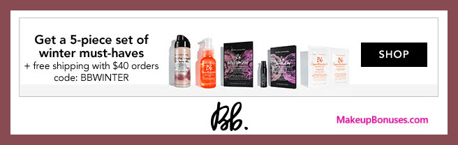 Receive a free 5-pc gift with $40 Bumble and bumble purchase