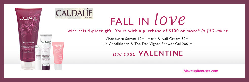 Receive a free 4-pc gift with $100 Caudalie purchase