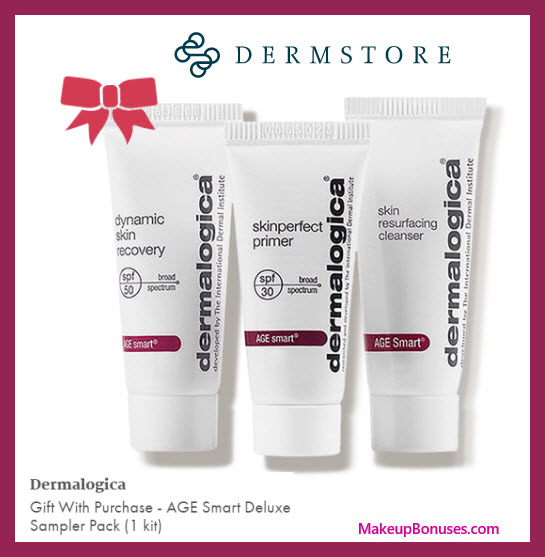 Receive a free 3-pc gift with $60 dermalogica purchase